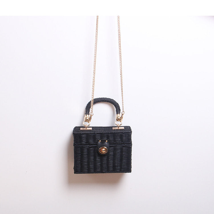 FENELLA / WOVEN BOX BAG