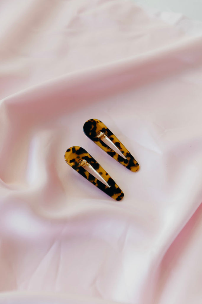 MAYA / LEOPARD HAIR CLIP (SET OF 2)